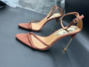 Women's Express Size 8 Tan 4" Heel Strappy High Heels #70